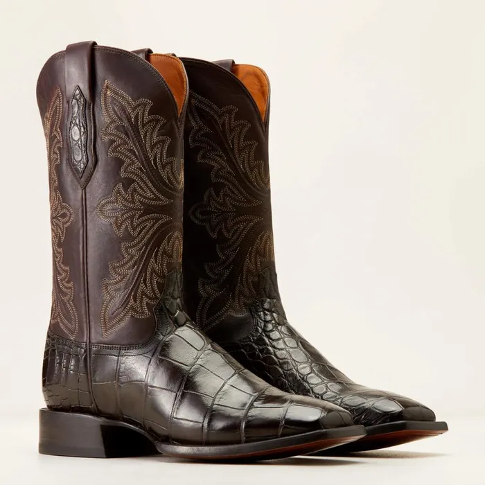 Bench Made Bassett Western Boot Hickory American Alligator Men Ariat Western Boots Bench Made Bassett Western Boot Hickory American Alligator Men Ariat Western Boots