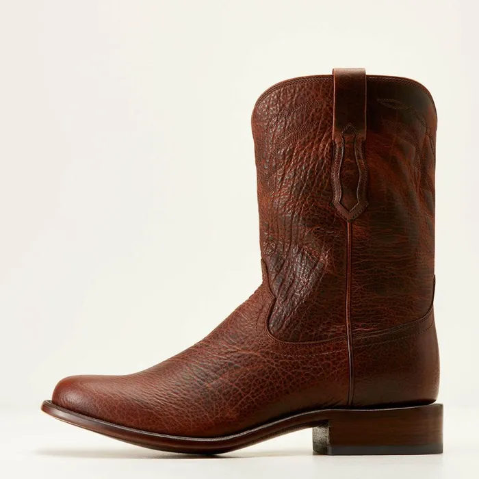 Bench Made Clanton Western Boot Saddle Brown Bison Men Ariat Western Boots Bench Made Clanton Western Boot Saddle Brown Bison Men Ariat Western Boots