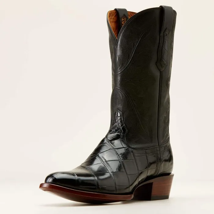 Bench Made James Western Boot Black American Alligator Men Ariat Western Boots