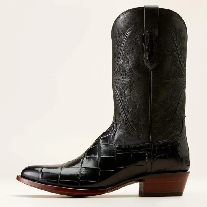Bench Made James Western Boot Black American Alligator Men Ariat Western Boots Bench Made James Western Boot Black American Alligator Men Ariat Western Boots