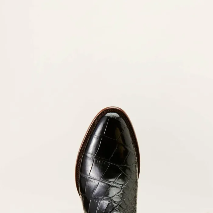 Bench Made James Western Boot Black American Alligator Men Ariat Western Boots Bench Made James Western Boot Black American Alligator Men Ariat Western Boots