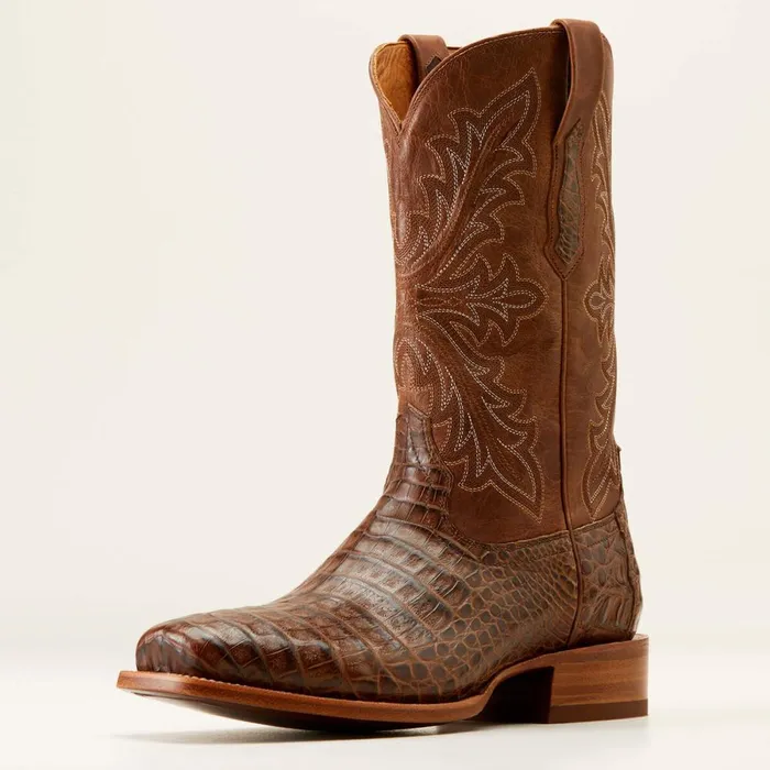 Bench Made Stilwell Western Boot Natural Caiman Belly Men Ariat Western Boots