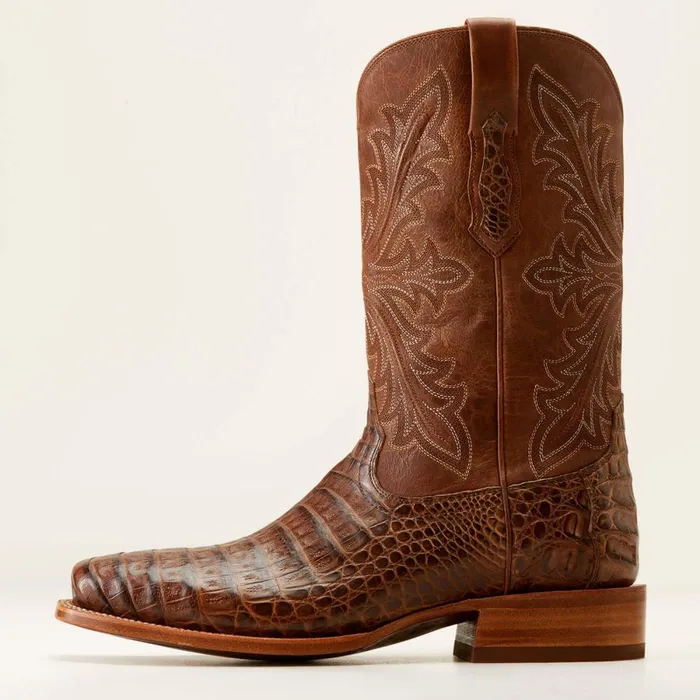Bench Made Stilwell Western Boot Natural Caiman Belly Men Ariat Western Boots Bench Made Stilwell Western Boot Natural Caiman Belly Men Ariat Western Boots