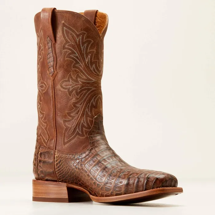 Bench Made Stilwell Western Boot Natural Caiman Belly Men Ariat Western Boots Bench Made Stilwell Western Boot Natural Caiman Belly Men Ariat Western Boots