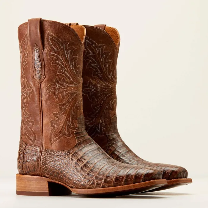Bench Made Stilwell Western Boot Natural Caiman Belly Men Ariat Western Boots Bench Made Stilwell Western Boot Natural Caiman Belly Men Ariat Western Boots