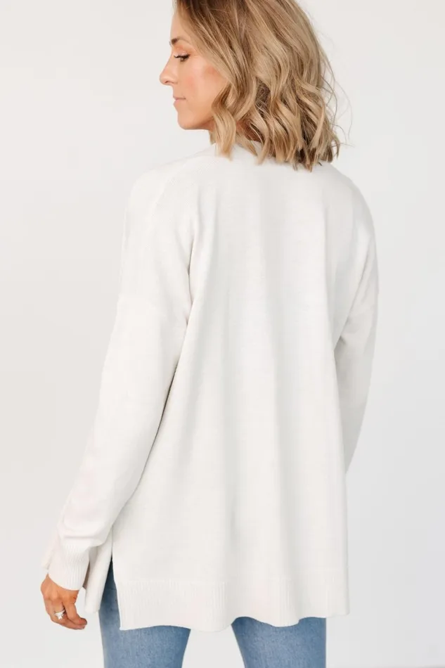 Bennett Pocket Cardigan Ivory Women Baltic Born Cardigans Bennett Pocket Cardigan Ivory Women Baltic Born Cardigans