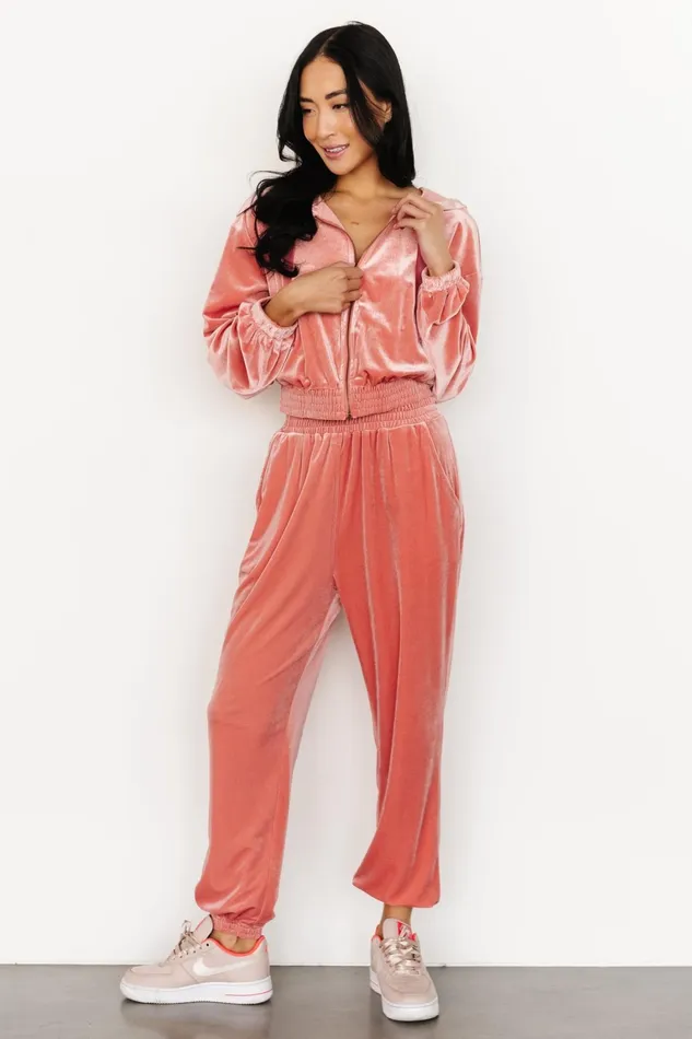 Bewitched Velvet Jogger Pants Pink Women Baltic Born Pants