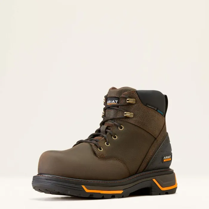 Big Rig 6034 Waterproof Composite Toe Work Boot Iron Coffee Men Ariat Work Boots