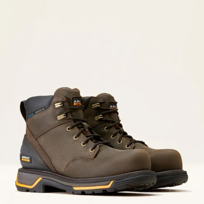 Big Rig 6034 Waterproof Composite Toe Work Boot Iron Coffee Men Ariat Work Boots Big Rig 6034 Waterproof Composite Toe Work Boot Iron Coffee Men Ariat Work Boots