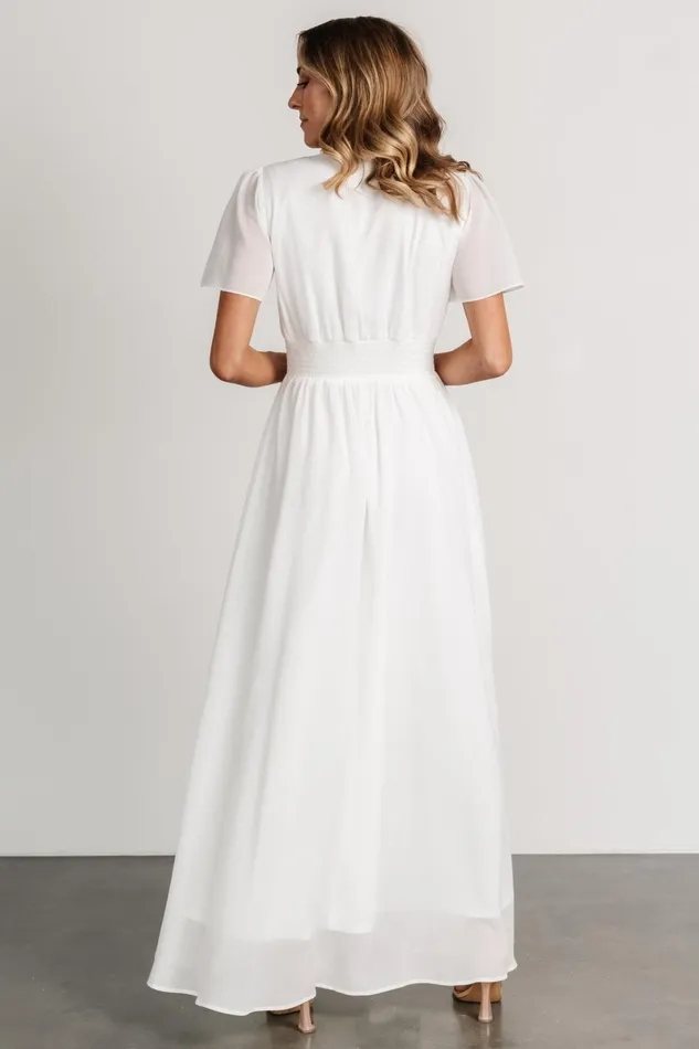 Birdie Maxi Dress White Women Baltic Born Bridal Birdie Maxi Dress White Women Baltic Born Bridal