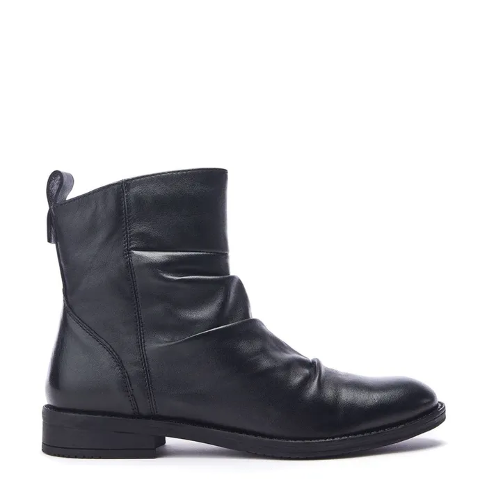 Black Boots Women Moda In Pelle Brandish Black Leather