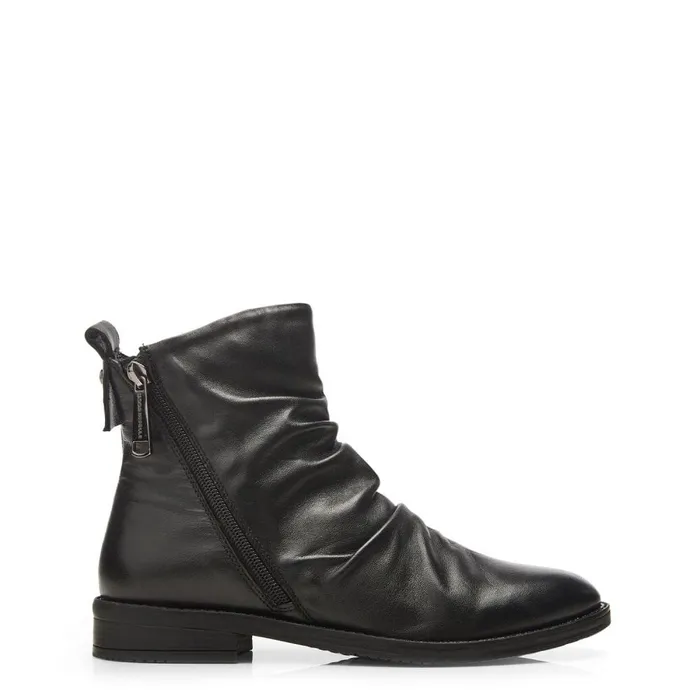 Black Boots Women Moda In Pelle Bren Black Leather