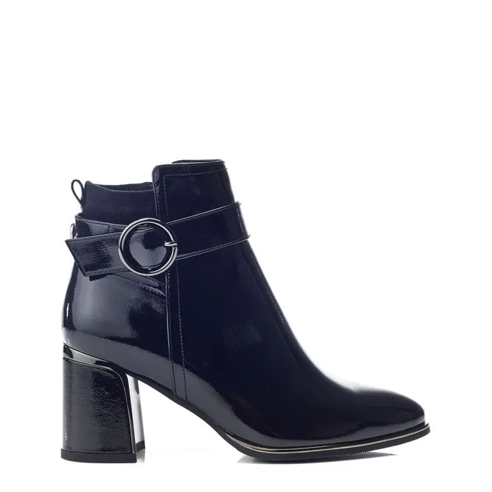Black Boots Women Moda In Pelle Paeden Black Patent