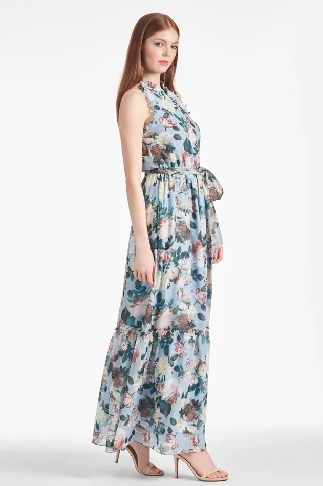 Blair Dress 8211 Ice Blue Garden Women Sachin and Babi Sleeveless