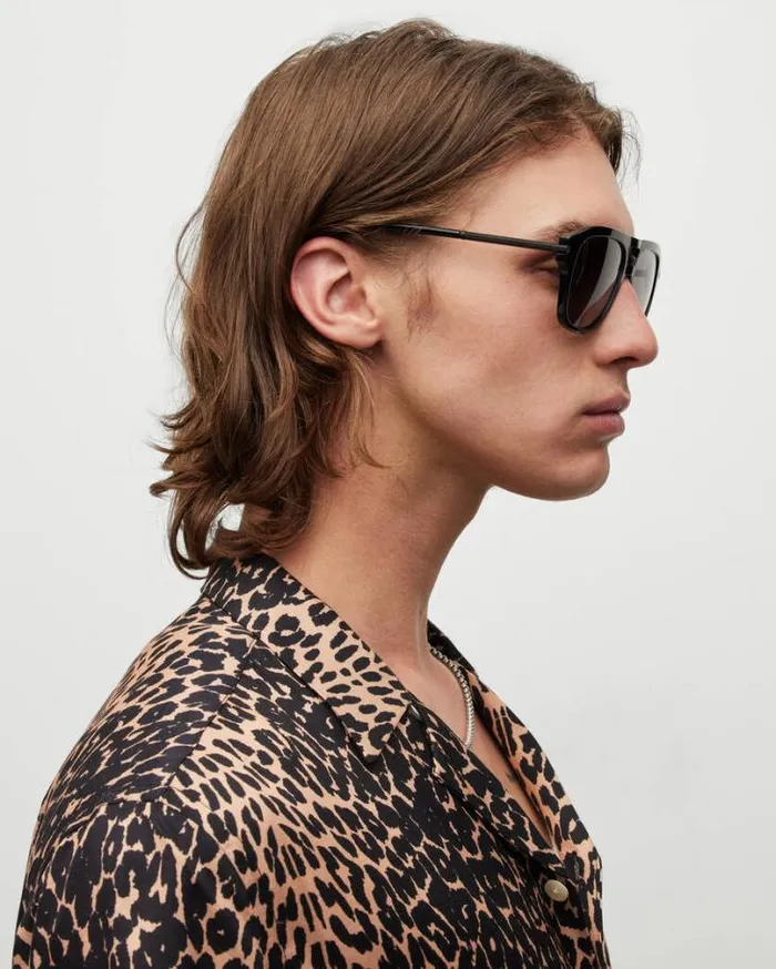 Blaze Sunglasses Gloss Black Men AllSaints Accessories