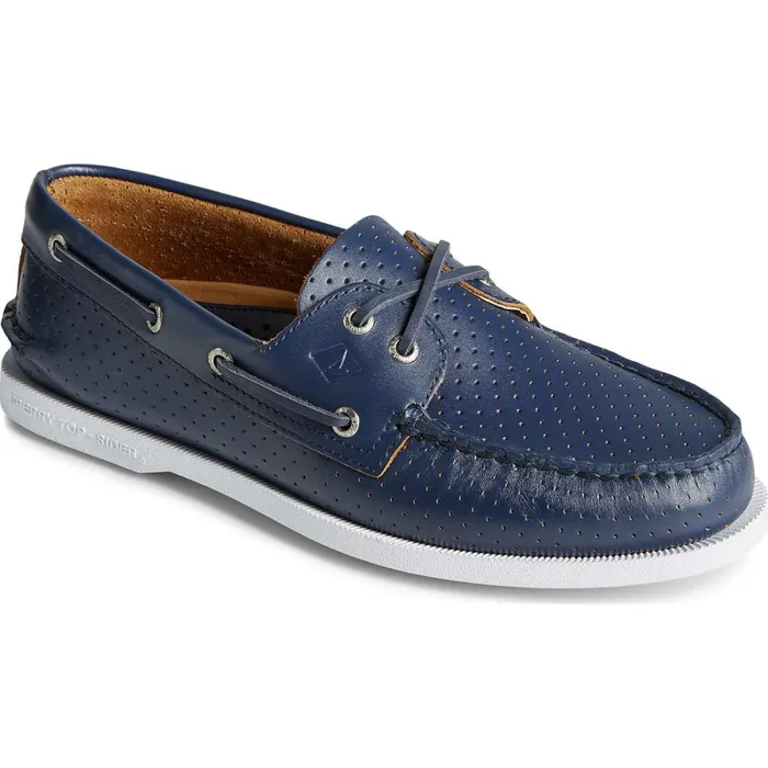 Boat Shoes Men Sperry Authentic Original Perforated Boat Shoe Navy Boat Shoes Men Sperry Authentic Original Perforated Boat Shoe Navy