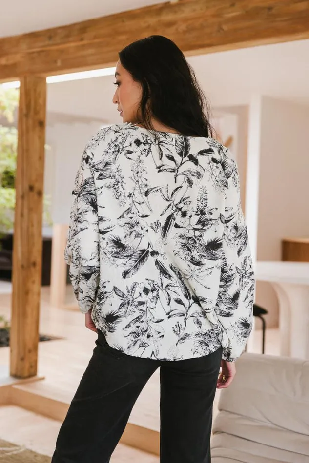 Bohme Blouses Kimberly Floral Blouse Ivory 8211 Women Bohme Blouses Kimberly Floral Blouse Ivory 8211 Women