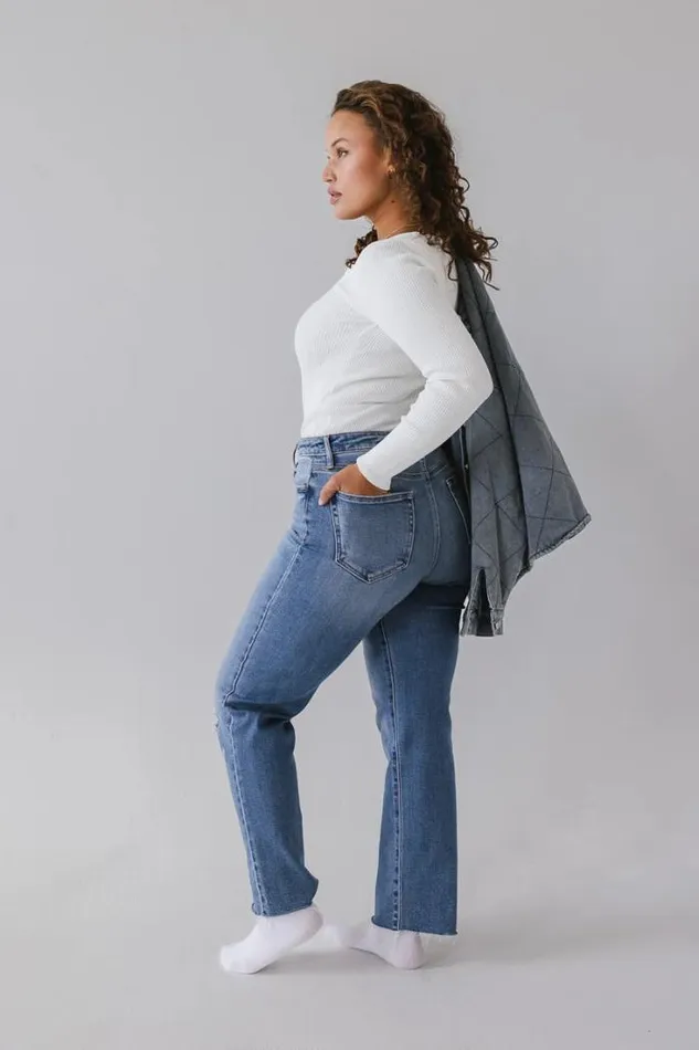 Bohme Denim Amelia Distressed Jeans In Medium Wash Medium Wash 8211 Women Bohme Denim Amelia Distressed Jeans In Medium Wash Medium Wash 8211 Women