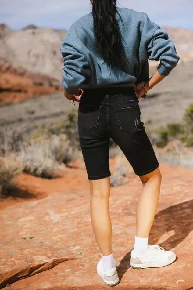 Bohme Denim Bermudas Miley Bermuda Shorts In Black Black 8211 Women Bohme Denim Bermudas Miley Bermuda Shorts In Black Black 8211 Women