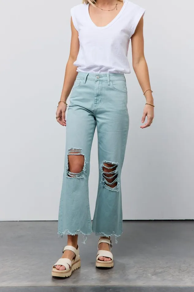 Bohme Denim Charlie Distressed Jeans In Seafoam Seafoam 8211 Women Bohme Denim Charlie Distressed Jeans In Seafoam Seafoam 8211 Women