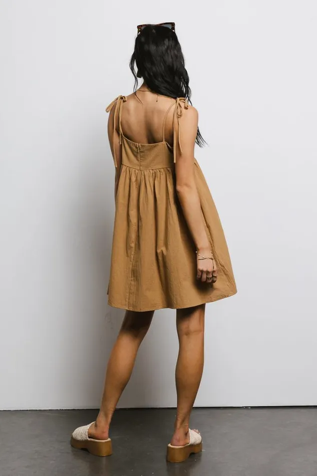 Bohme Dresses Abstract Embroidered Mini Dress In Camel Camel 8211 Women Bohme Dresses Abstract Embroidered Mini Dress In Camel Camel 8211 Women