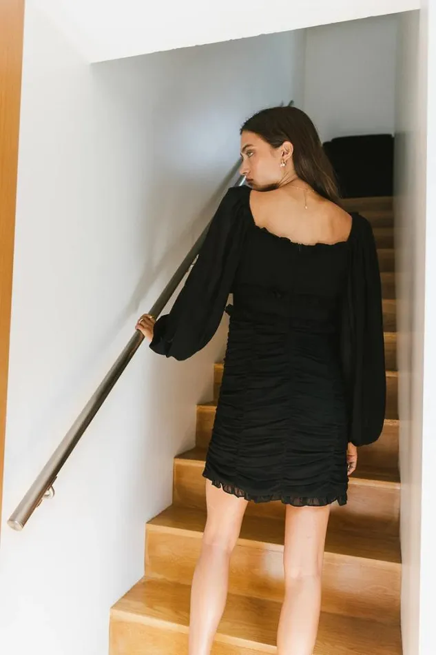 Bohme Dresses Adia Mini Dress In Black 8211 FINAL SALE Black 8211 Women Bohme Dresses Adia Mini Dress In Black 8211 FINAL SALE Black 8211 Women
