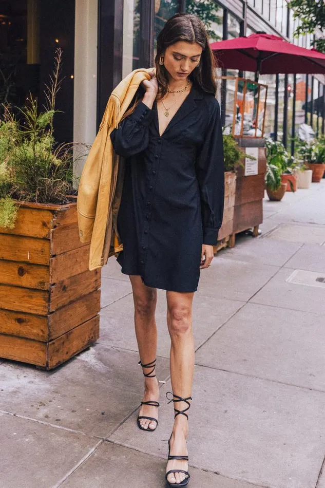 Bohme Dresses Alexis Mini Dress In Black 8211 FINAL SALE Black 8211 Women Bohme Dresses Alexis Mini Dress In Black 8211 FINAL SALE Black 8211 Women