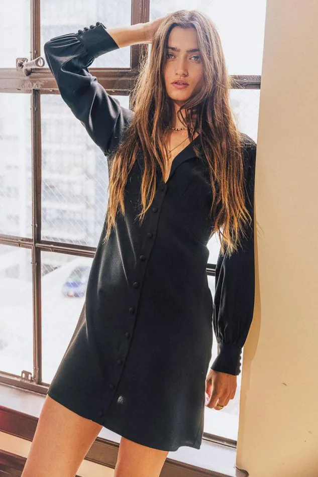 Bohme Dresses Alexis Mini Dress In Black 8211 FINAL SALE Black 8211 Women Bohme Dresses Alexis Mini Dress In Black 8211 FINAL SALE Black 8211 Women