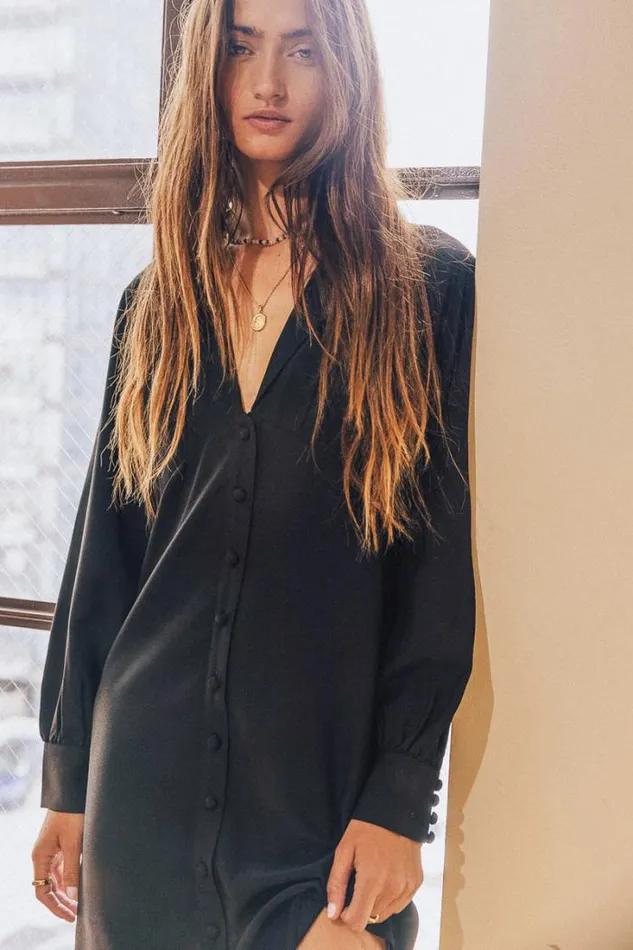 Bohme Dresses Alexis Mini Dress In Black 8211 FINAL SALE Black 8211 Women Bohme Dresses Alexis Mini Dress In Black 8211 FINAL SALE Black 8211 Women