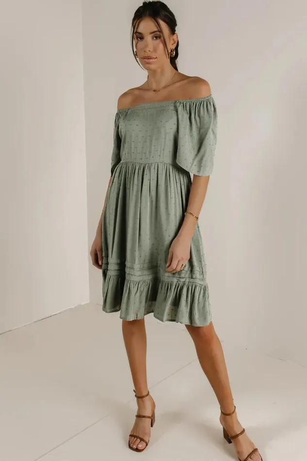 Bohme Dresses Aliana Mini Dress Sage 8211 Women Bohme Dresses Aliana Mini Dress Sage 8211 Women