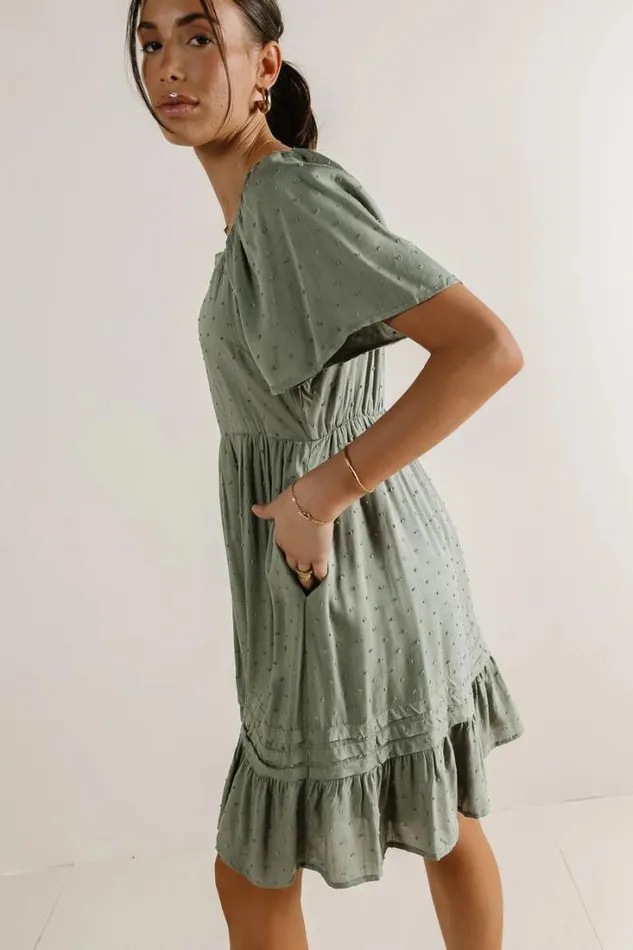 Bohme Dresses Aliana Mini Dress Sage 8211 Women Bohme Dresses Aliana Mini Dress Sage 8211 Women