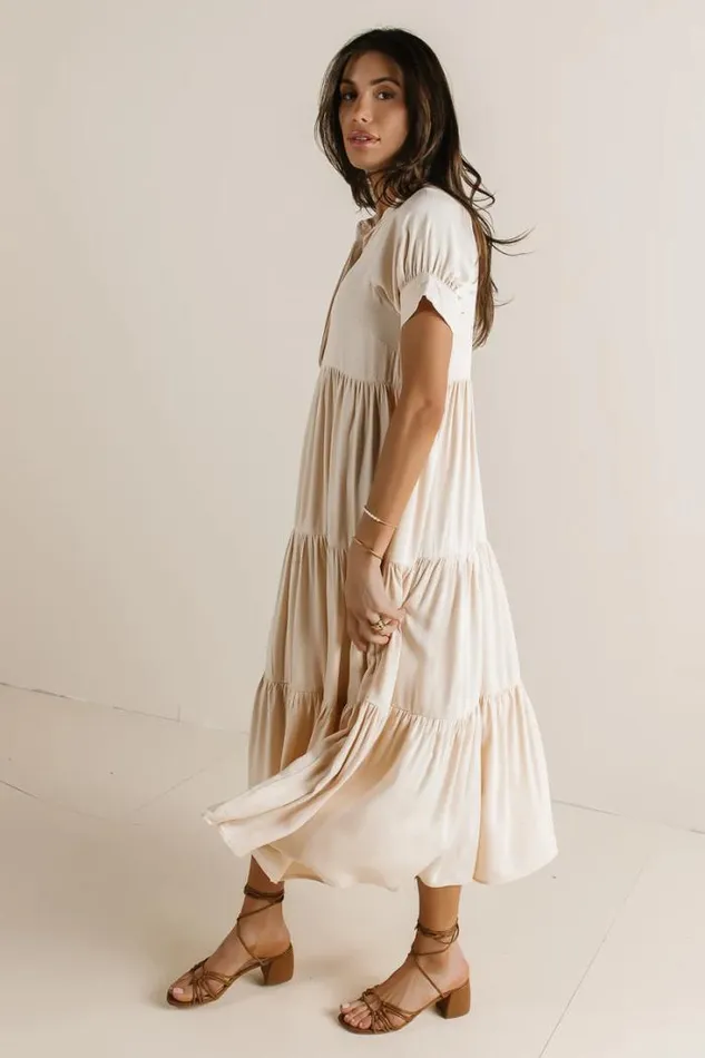 Bohme Dresses Amanda Tiered Dress In Cream Cream 8211 Women