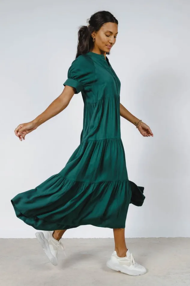 Bohme Dresses Amanda Tiered Dress In Hunter Green Hunter Green 8211 Women Bohme Dresses Amanda Tiered Dress In Hunter Green Hunter Green 8211 Women