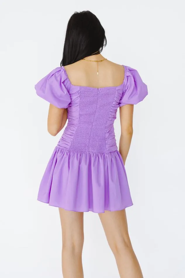 Bohme Dresses Amberly Mini Dress Lavender 8211 Women Bohme Dresses Amberly Mini Dress Lavender 8211 Women