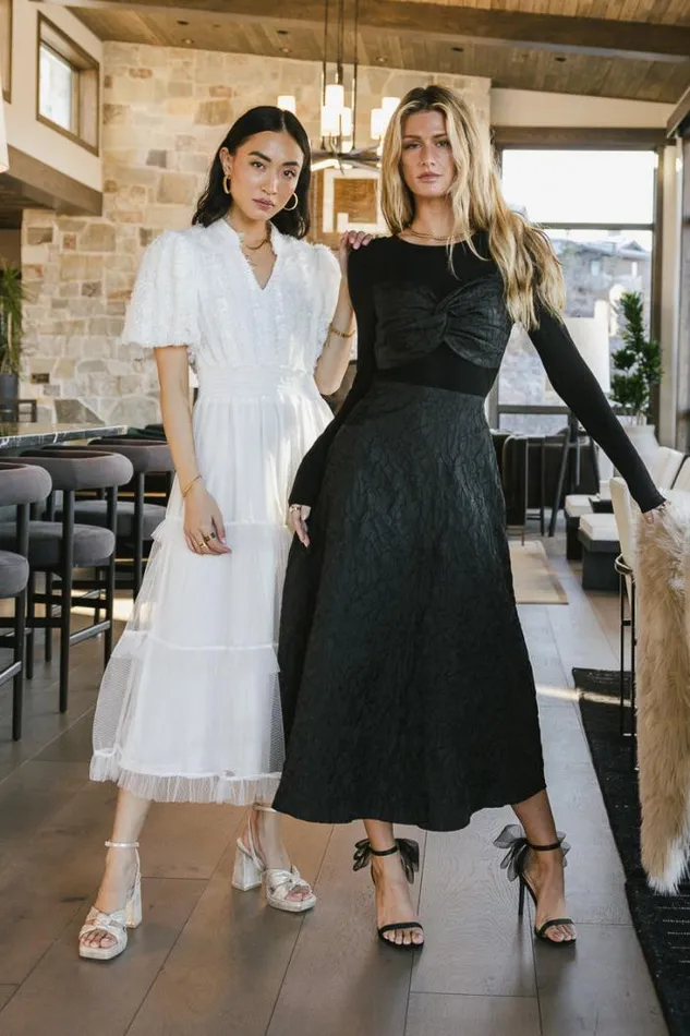 Bohme Dresses Aylin Textured Dress Black 8211 Women