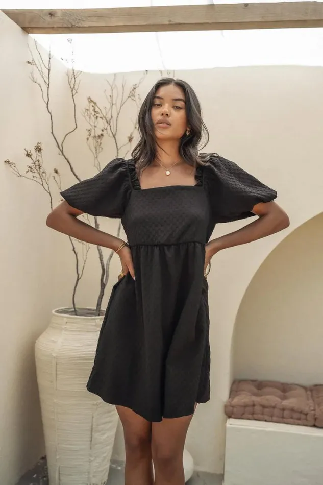 Bohme Dresses Claudette Mini Dress In Black 8211 FINAL SALE Black 8211 Women Bohme Dresses Claudette Mini Dress In Black 8211 FINAL SALE Black 8211 Women