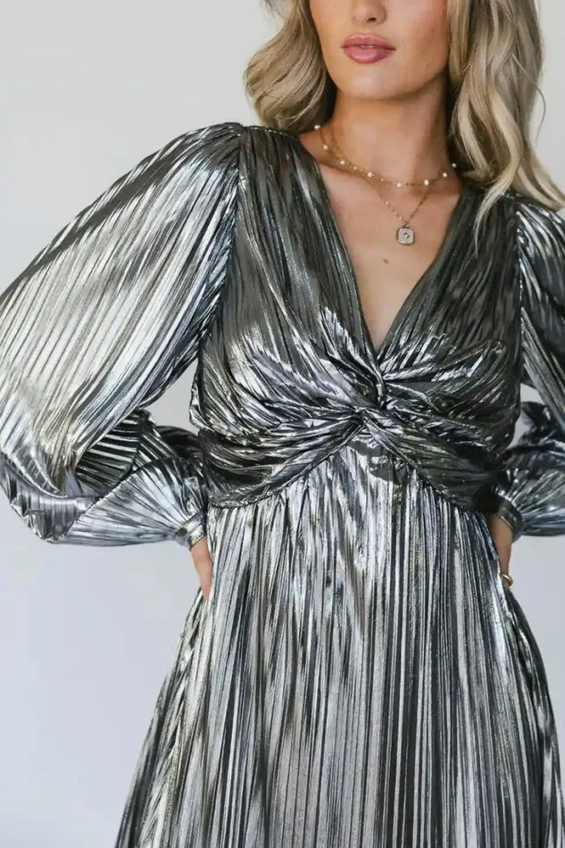 Bohme Dresses Faylinn Metallic Mini Dress Silver 8211 Women Bohme Dresses Faylinn Metallic Mini Dress Silver 8211 Women