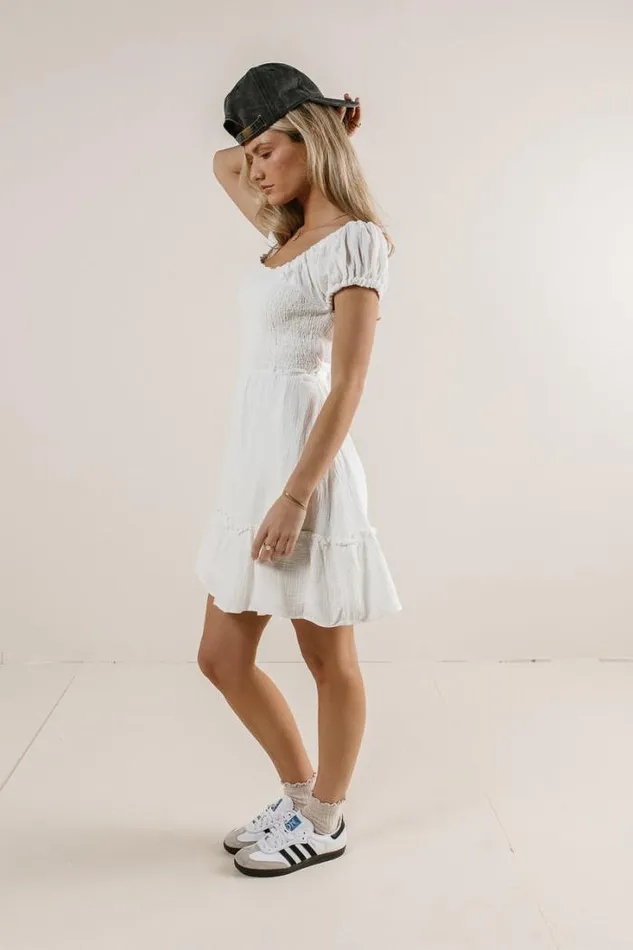 Bohme Dresses Janeia Textured Mini Dress Ivory 8211 Women