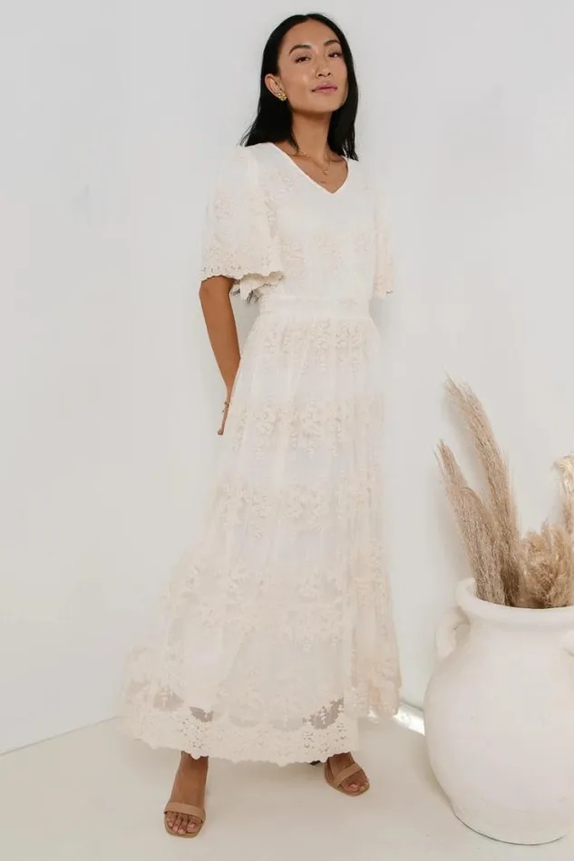 Bohme Dresses June Floral Embroidered Dress Cream 8211 Women Bohme Dresses June Floral Embroidered Dress Cream 8211 Women