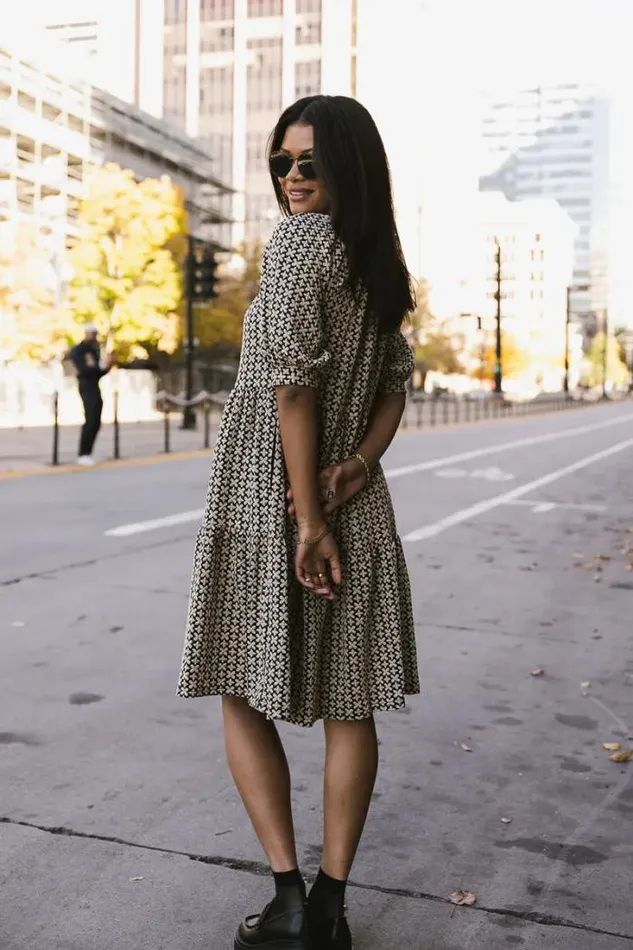 Bohme Dresses Kamila Printed Dress 8211 FINAL SALE Black 8211 Women Bohme Dresses Kamila Printed Dress 8211 FINAL SALE Black 8211 Women