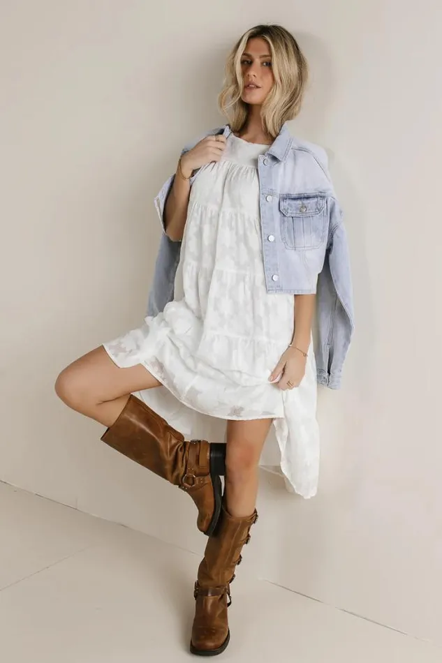 Bohme Dresses Karli Tiered Midi Dress In White White 8211 Women