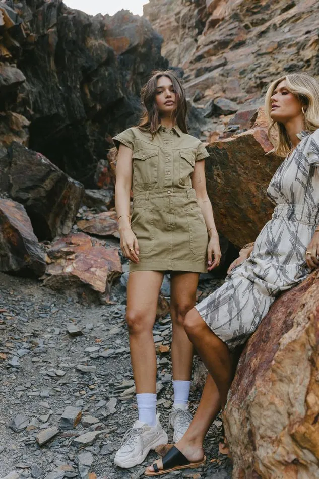 Bohme Dresses Katrina Cargo Dress In Olive Olive 8211 Women Bohme Dresses Katrina Cargo Dress In Olive Olive 8211 Women