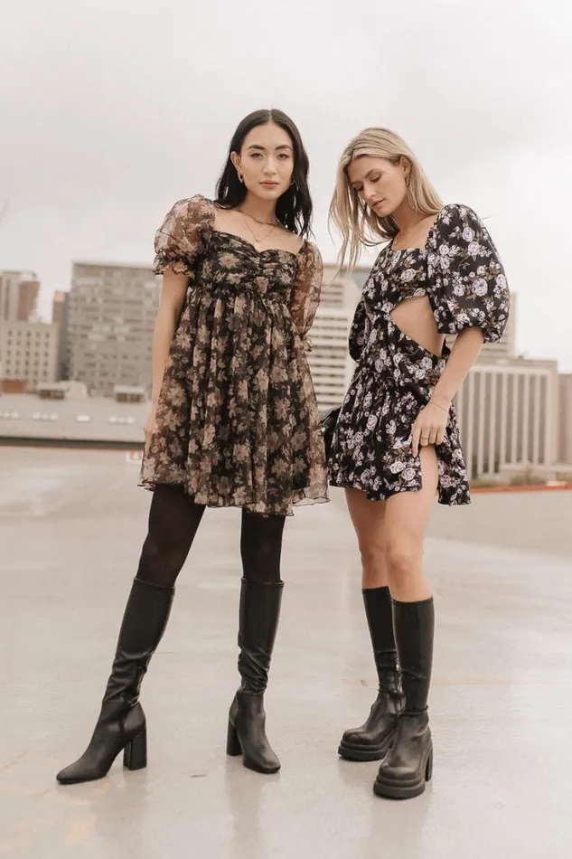 Bohme Dresses Marcella Floral Mini Dress Black 8211 Women Bohme Dresses Marcella Floral Mini Dress Black 8211 Women