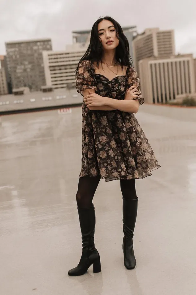 Bohme Dresses Marcella Floral Mini Dress Black 8211 Women Bohme Dresses Marcella Floral Mini Dress Black 8211 Women