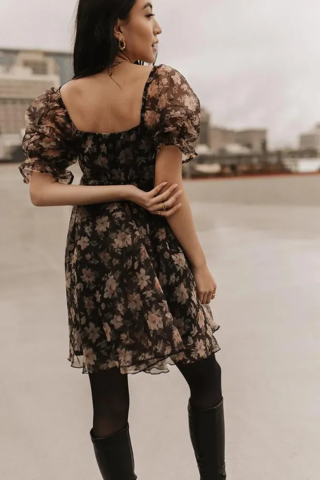 Bohme Dresses Marcella Floral Mini Dress Black 8211 Women Bohme Dresses Marcella Floral Mini Dress Black 8211 Women