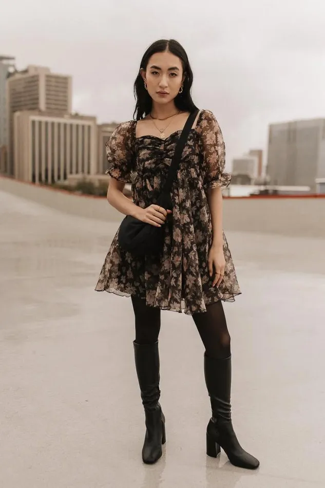 Bohme Dresses Marcella Floral Mini Dress Black 8211 Women Bohme Dresses Marcella Floral Mini Dress Black 8211 Women