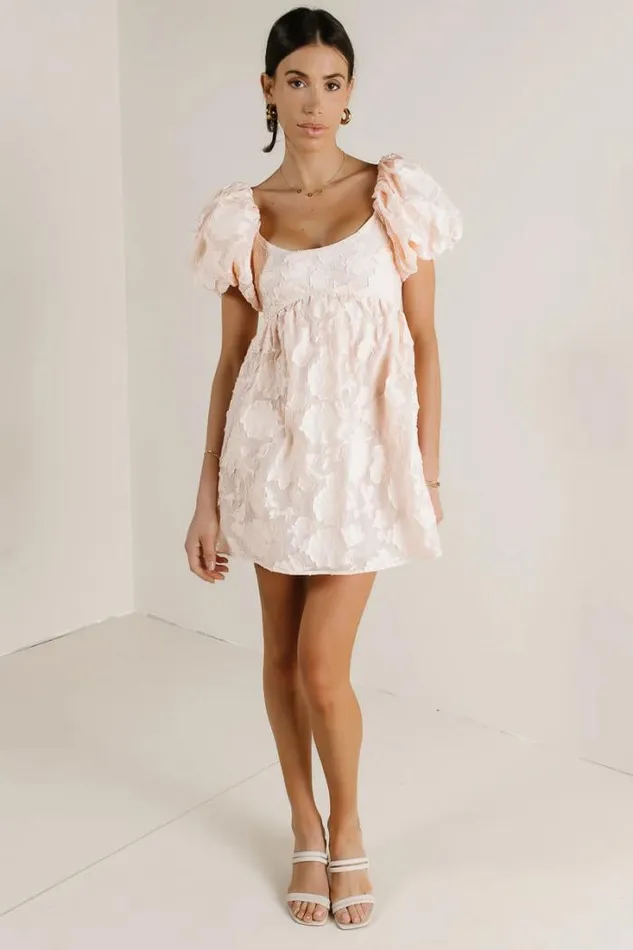 Bohme Dresses McKell Floral Babydoll Dress Blush 8211 Women Bohme Dresses McKell Floral Babydoll Dress Blush 8211 Women