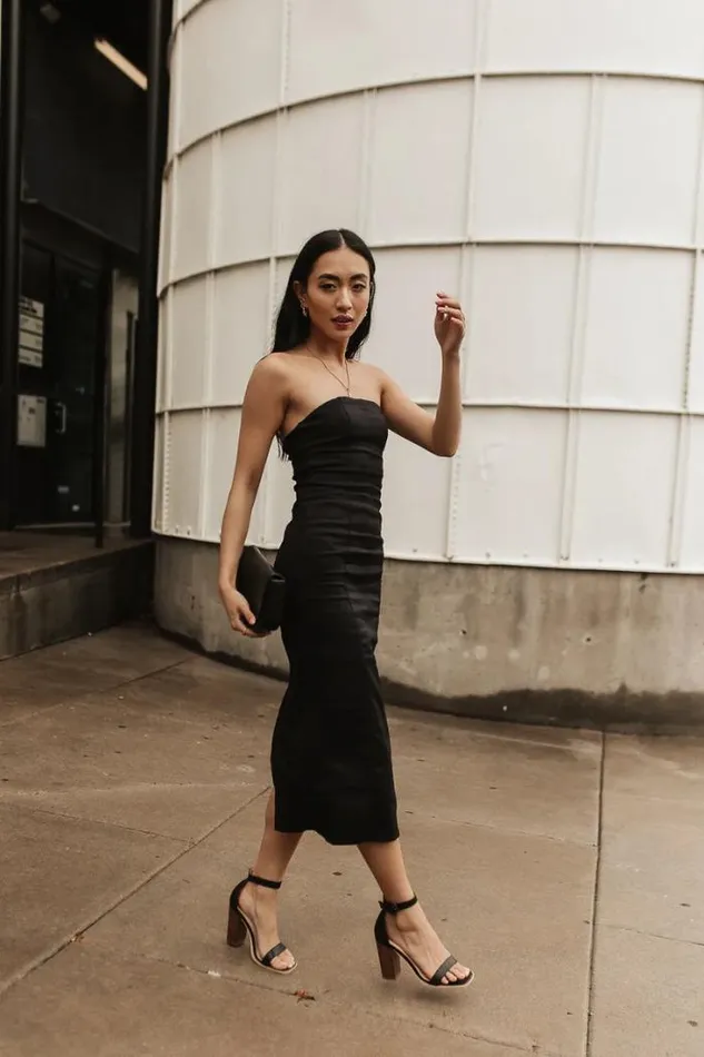 Bohme Dresses Micah Strapless Midi Dress In Black Black 8211 Women Bohme Dresses Micah Strapless Midi Dress In Black Black 8211 Women