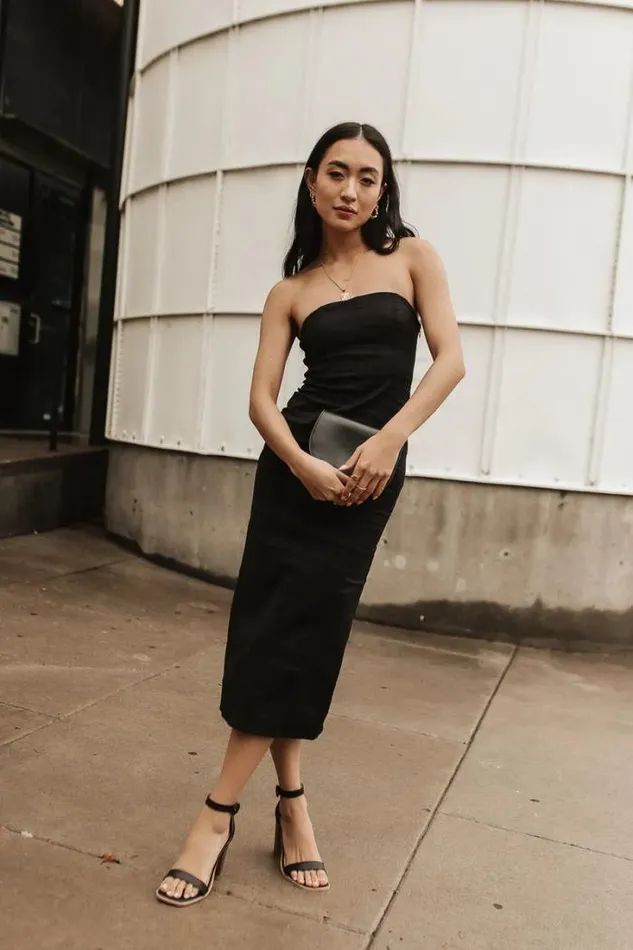 Bohme Dresses Micah Strapless Midi Dress In Black Black 8211 Women Bohme Dresses Micah Strapless Midi Dress In Black Black 8211 Women