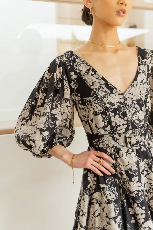 Bohme Dresses Mila Floral Mini Dress Black 8211 Women